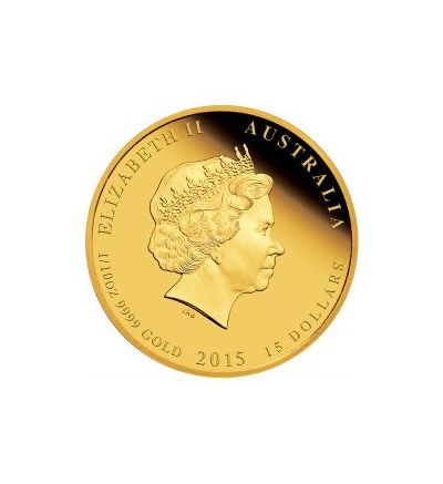 Zlatá mince 1/10 oz (trojské unce) ROK KOZY Austrálie 2015