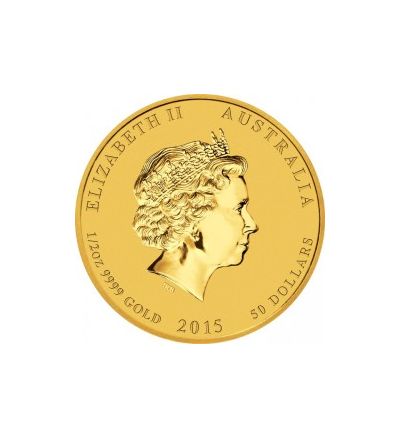 Zlatá mince 1/2 oz (trojské unce) ROK KOZY Austrálie 2015