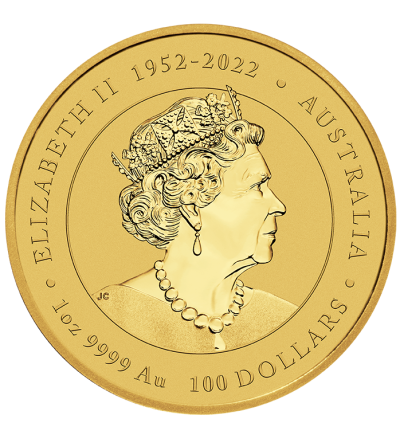 Zlatá mince 1 oz (trojská unce) ROK DRAKA Austrálie 2024