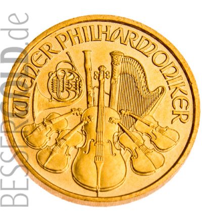 Gold coin 1/10 oz WIENER PHILHARMONIKER