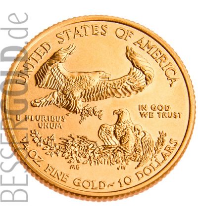Zlatá mince 1/4 oz (trojské unce) AMERICAN EAGLE USA