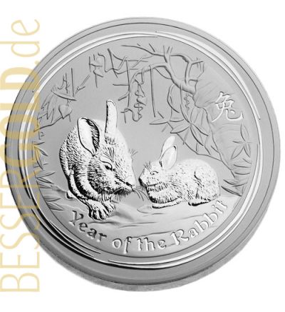 Stříbrná mince 1000g ROK ZAJÍCE Austrálie 2011
