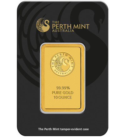 Zlatý slitek 10 oz (trojských uncí) PERTH MINT (Austrálie)