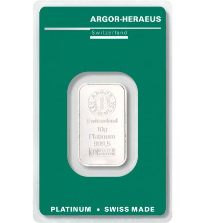Platinový slitek 10 g ARGOR-HERAEUS (Švýcarsko) 