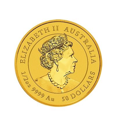 Zlatá mince 1/2 oz (trojské unce) ROK ZAJÍCE Austrálie 2023