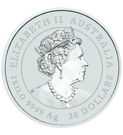 Stříbrná mince 1000g ROK ZAJÍCE Austrálie 2023