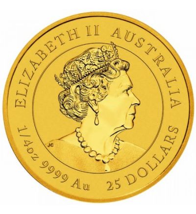 Zlatá mince 1/4 oz (trojské unce) ROK MYŠI Austrálie 2020