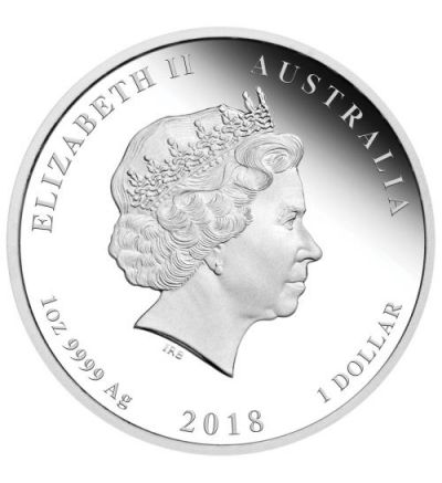 Stříbrná mince 1 oz (trojská unce) ROK PSA Austrálie 2018