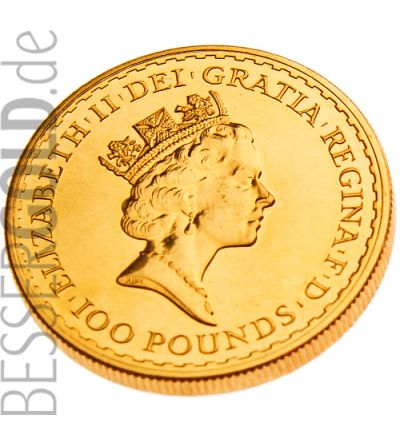 Zlatá mince 1 oz (trojská unce) BRITANNIA Velká Británie 2022