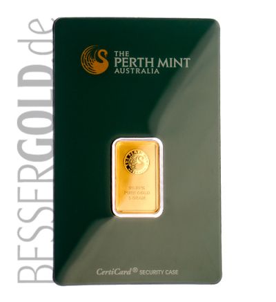 Gold bar Perth Mint 5 g