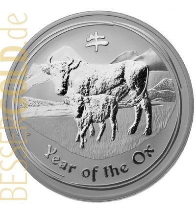 Stříbrná mince 1000g ROK BUVOLA Austrálie 2009