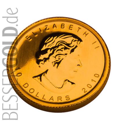 Zlatá mince 1/4 oz (trojské unce) MAPLE LEAF Kanada