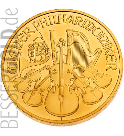 Zlatá mince 1 oz (trojská unce) WIENER PHILHARMONIKER Rakousko 2022