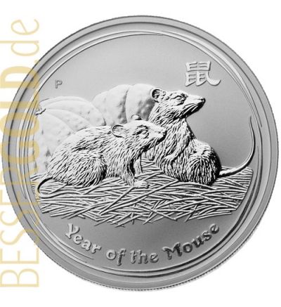 Stříbrná mince 1000g ROK MYŠI Austrálie 2008