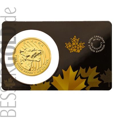 Zlatá mince 1 oz (trojská unce) GROWLING COUGAR Kanada 2015