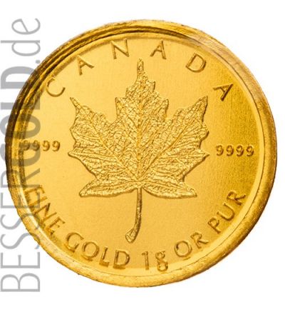 Zlaté mince 25x1g Maple Leaf MAPLEGRAM Kanada