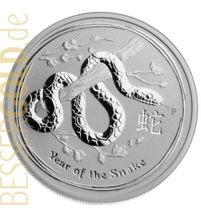 Stříbrná mince 1 oz (trojská unce) ROK HADA Austrálie 2013