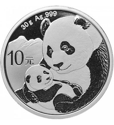 Stříbrná mince 30g PANDA Čína