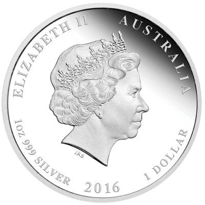 Stříbrná mince 1 oz (trojská unce) ROK OPICE Austrálie 2016