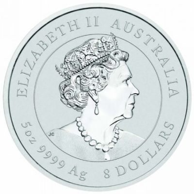 Stříbrná mince 5 oz (trojských uncí) ROK MYŠI Austrálie 2020