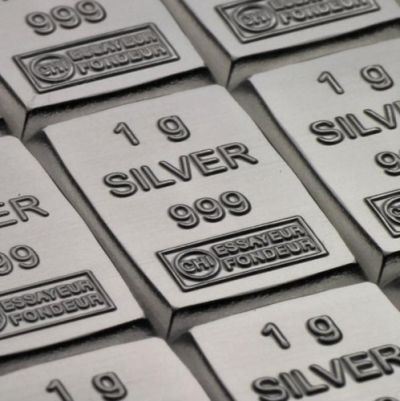 Stříbrný slitek 100x1g Combibar VALCAMBI (Švýcarsko)