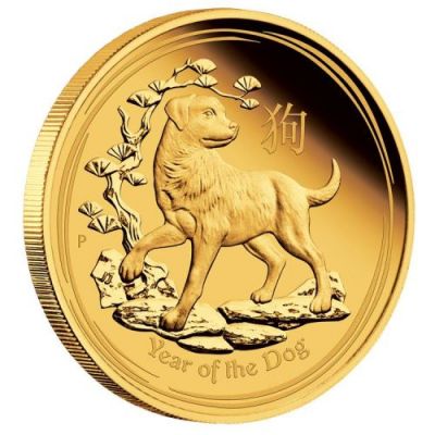 Zlatá mince 2 oz (trojské unce) ROK PSA Austrálie 2018