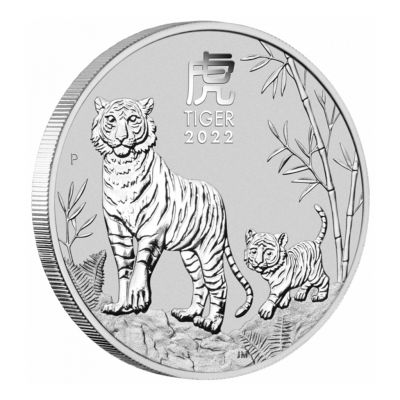 Stříbrná mince 1 oz (trojská unce) ROK TYGRA Austrálie 2022