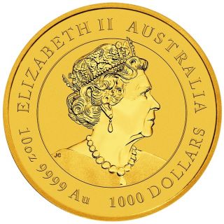 Zlatá mince 1 oz (trojská unce) ROK ZAJÍCE Austrálie 2023