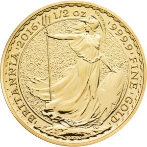 Gold coin 1/2 oz BRITANNIA 