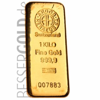 Gold bar 1000g ARGOR-HERAEUS