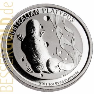 Platinová mince 1 oz (trojská unce) PLATYPUS Austrálie 