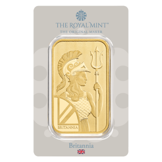Zlatý slitek 100g The Royal Mint Britannia (Velká Británie)