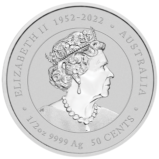 Stříbrná mince 1/2 oz (trojské unce) ROK DRAKA Austrálie 2024