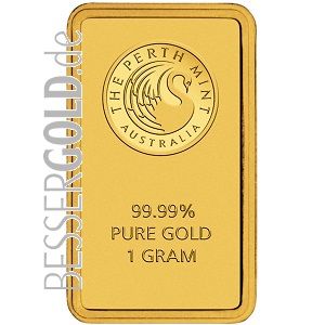 Gold bar Perth Mint 1 g