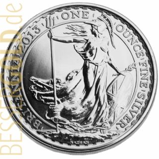 Stříbrná mince 1 oz (trojská unce) BRITANNIA Velká Británie