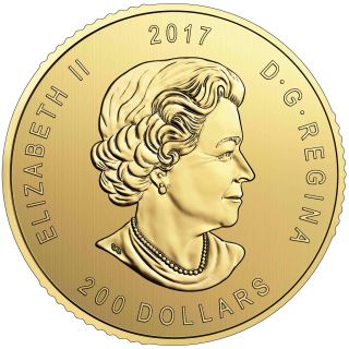 Zlatá mince 1 oz (trojská unce) ELK Kanada 2017