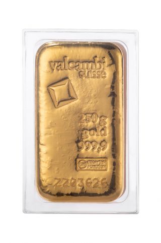 Zlatý slitek 250g VALCAMBI (Švýcarsko)
