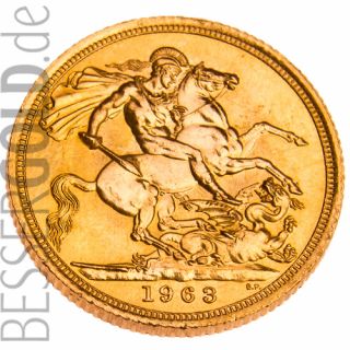 Gold coin 7.32g SOVEREIGN ELIZABETH Great Britain 