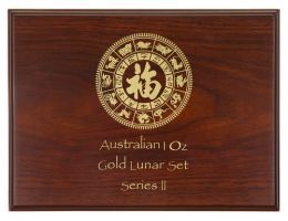 Dřevěný Box Lunární Série III. 12x1oz zlaté mince