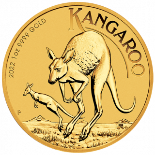 Zlatá mince 1 oz (trojská unce) KANGAROO Austrálie 2022