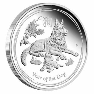 Stříbrná mince 5 oz (trojských uncí) ROK PSA Austrálie 2018