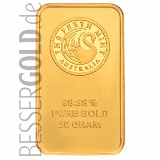 Gold bar 50g PERTH MINT 