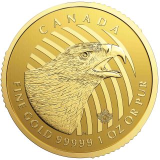 Zlatá mince 1 oz (trojská unce) GOLDEN EAGLE Kanada 2018