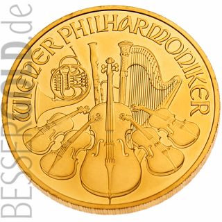 Zlatá mince 1 oz (trojská unce) WIENER PHILHARMONIKER Rakousko 2022