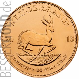 Zlatá mince 1 oz (trojská unce) KRUGERRAND Jižní Afrika