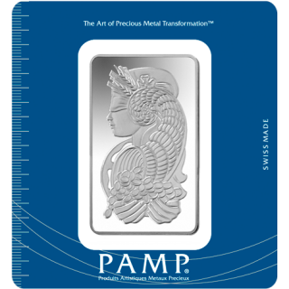 Stříbrný slitek 100g PAMP Fortuna (Švýcarsko)
