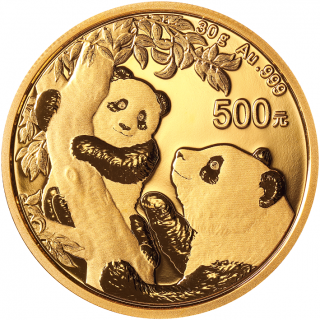 Zlatá mince 30g PANDA Čína 2023
