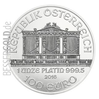Platinová mince 1 oz (trojská unce) WIENER PHILHARMONIKER Rakousko